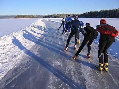Schaatsen in Zweden met inbalansalkmaar