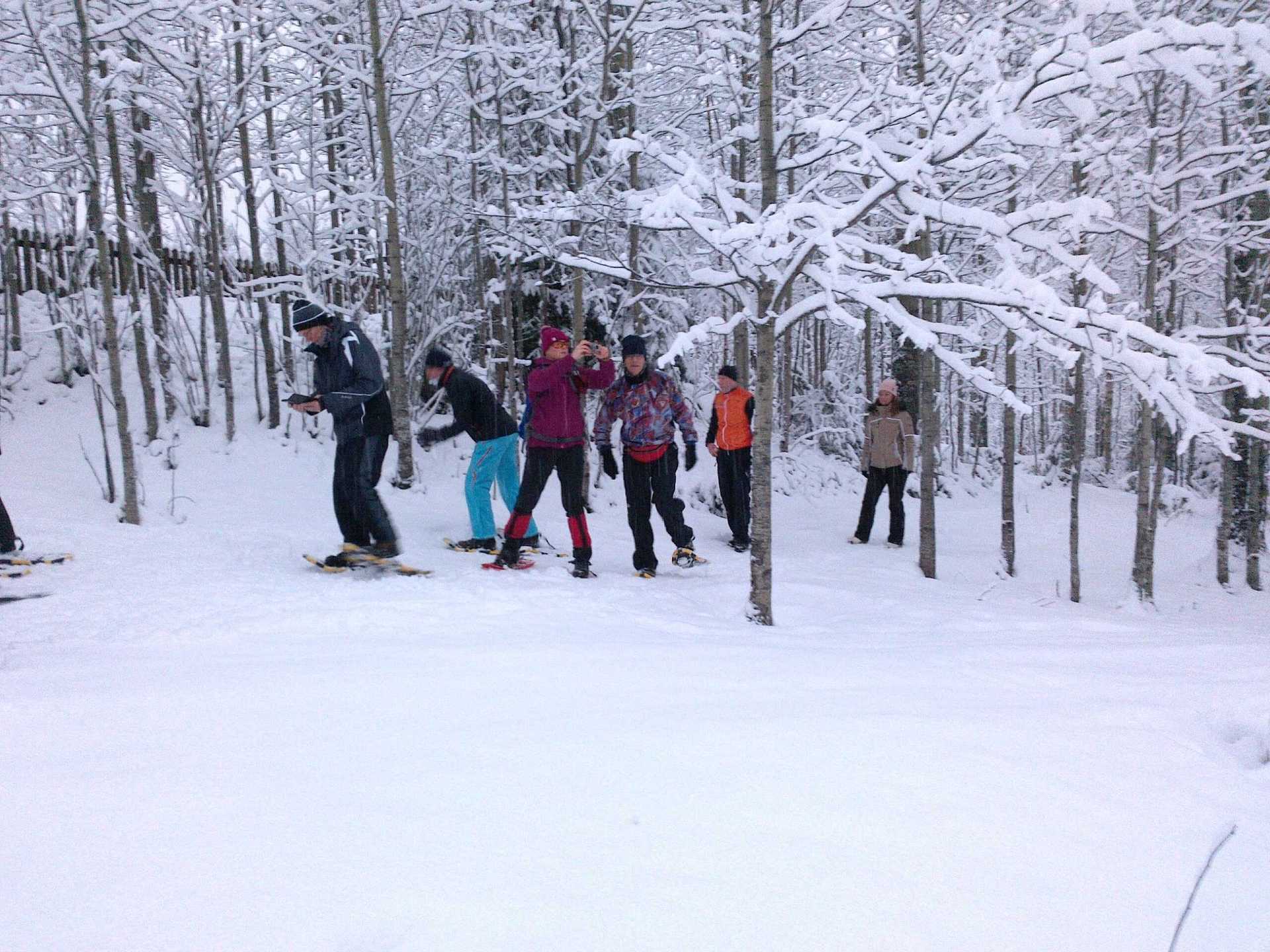 Sneeuwschoenwandelen in Zweden met inbalansalkmaar