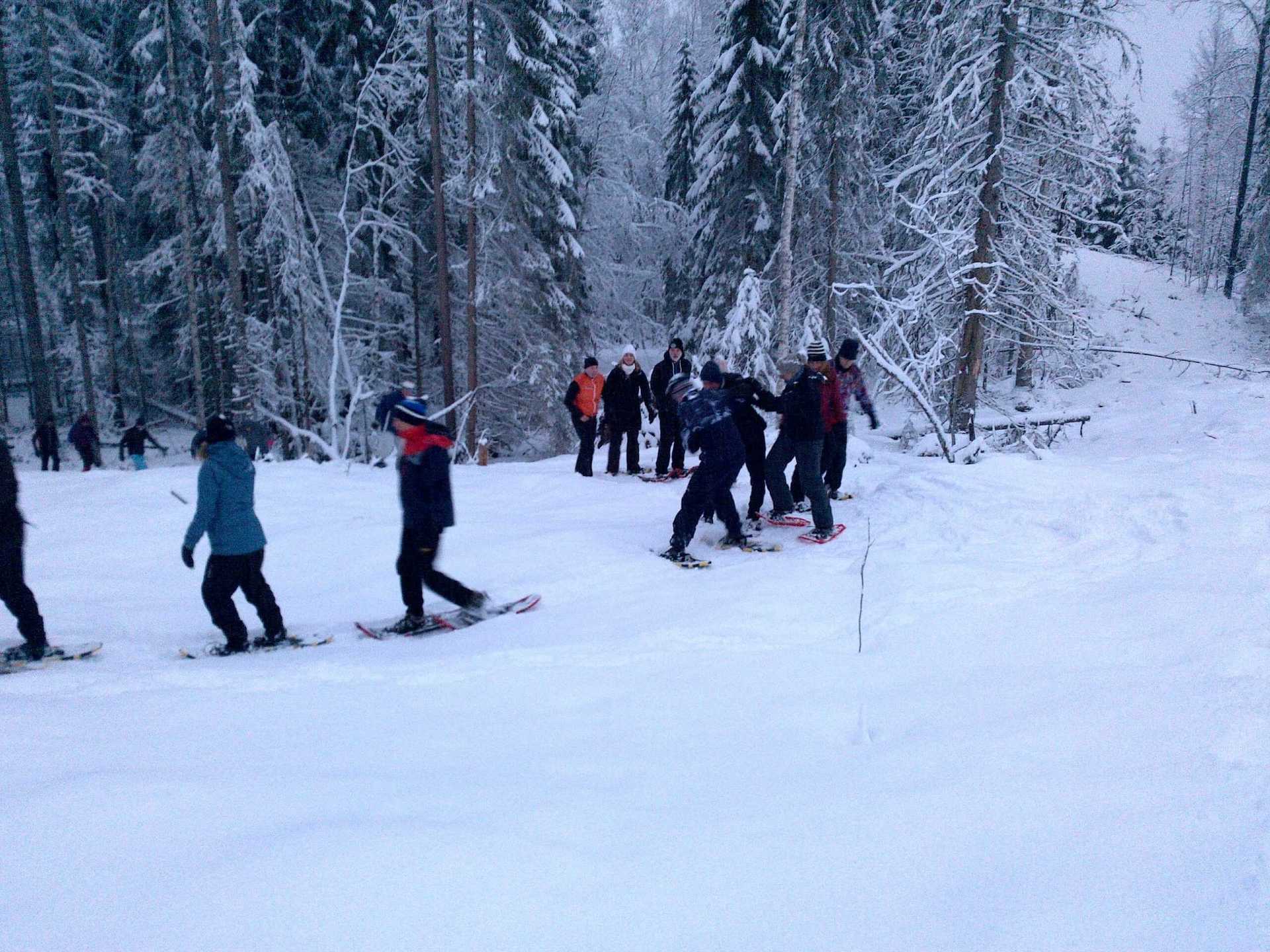 Sneeuwschoenwandelen in Zweden met inbalansalkmaar