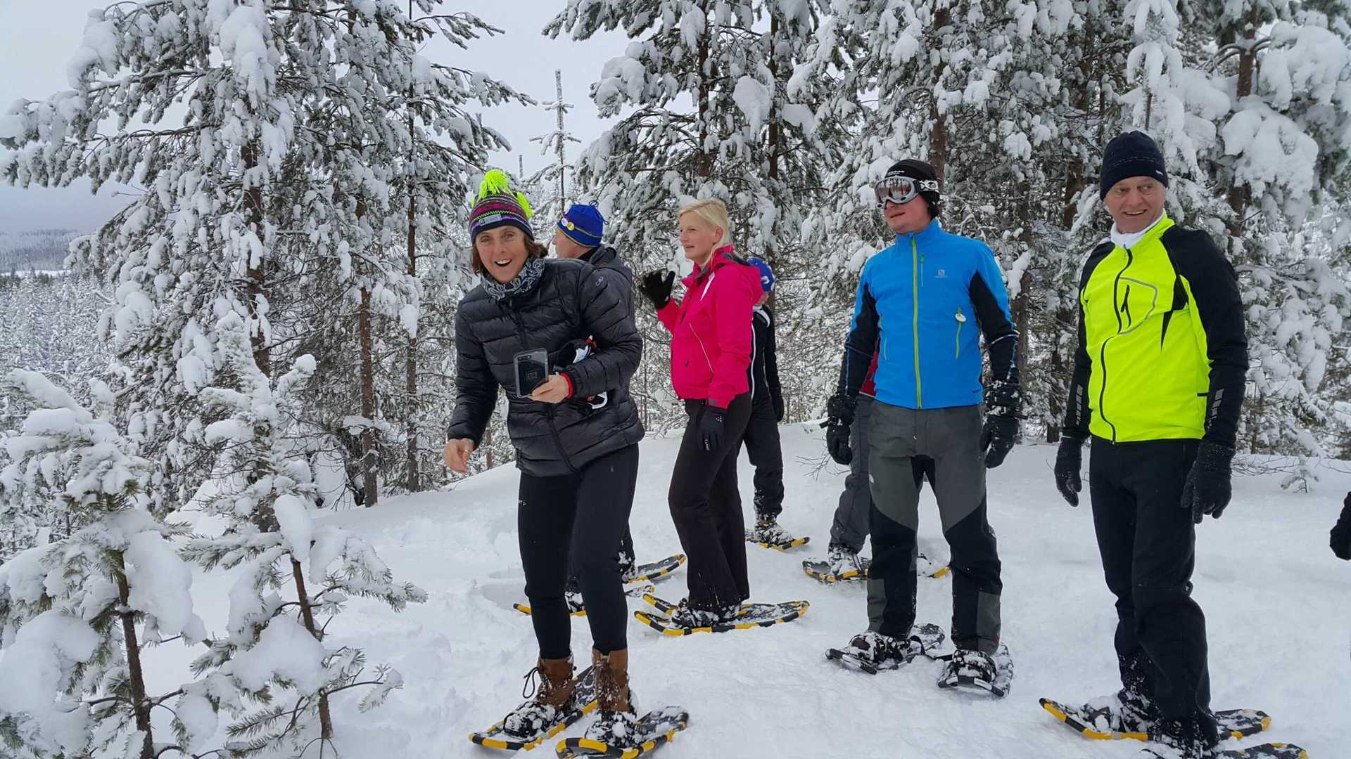 Sneeuwschoenwandelen in Zweden met inbalansalkmaar