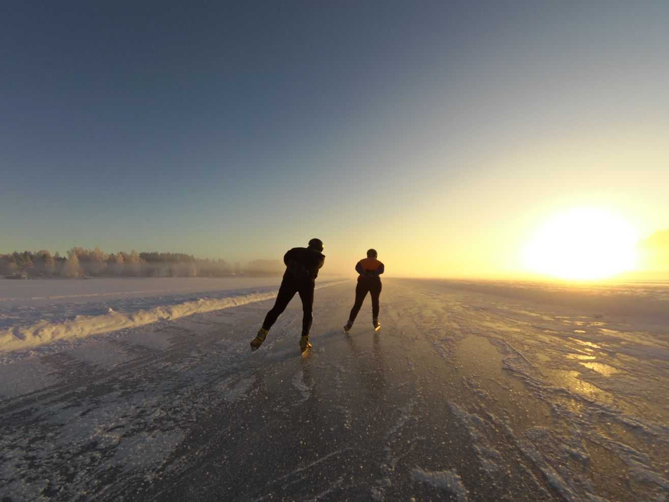 Schaatsen in Zweden met inbalansalkmaar
